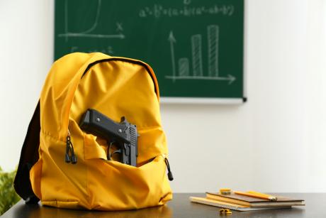 Gun in Backpack