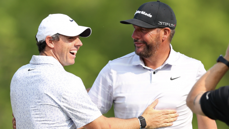 Rory McIlroy and Michael Block