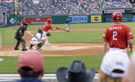 Pfluger at bat at the Congressional Baseball Game
