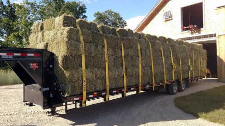 Trailer Load of Hay (Courtesy/Charmingfare Farm)