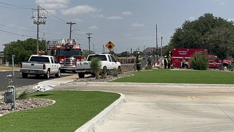 Crash at WTRC Gas Meter on University (LIVE! photo/Matt Trammell)