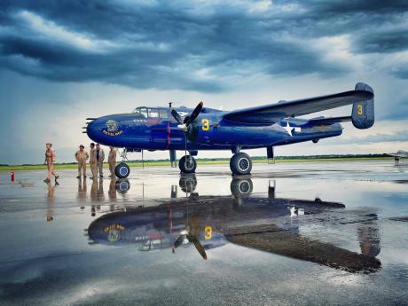 World War II B-25 (PBJ) Bomber based in Georgetown, Texas with the Devil Dog Squadron.