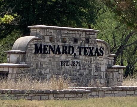 Menard Texas Sign (Courtesy/Texas Time Travel)