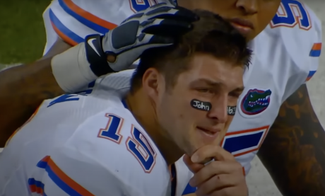 Former Florida Gator quarterback Tim Tebow