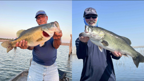Keith Winters (left) and Todd McMain (Right) with their bass