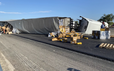 Semi Truck Crash in Sutton County