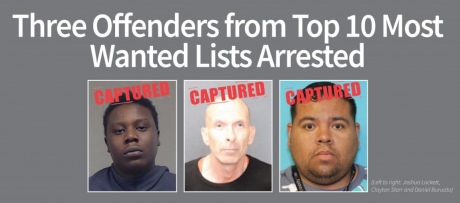 DPS Arrests 3 of Top 10 (Courtesy DPS)