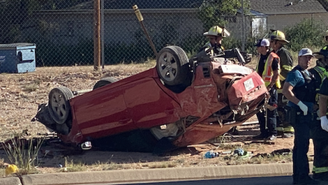 Crash at Knickerbocker and Twin Mountain on. Oct. 20, 2023