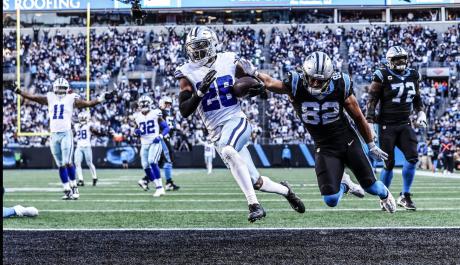 Dallas Cowboys DaRon Bland with a Pick Six against the Panthers