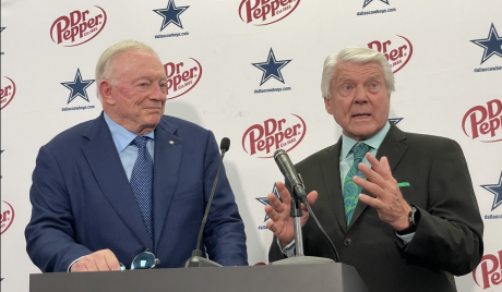 Dallas Cowboys Owner Jerry Jones and Ex-Coach Jimmy Johnson