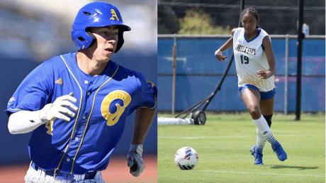 Angelo State Student-Athletes Austin Beck and Carringtyn Johnson
