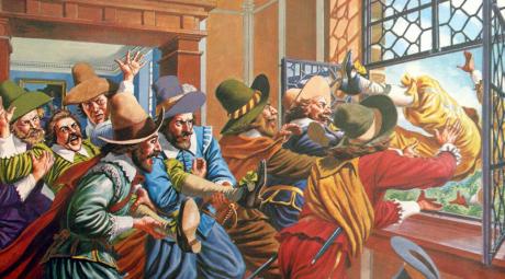 The first Defenestration of Prague in 1419