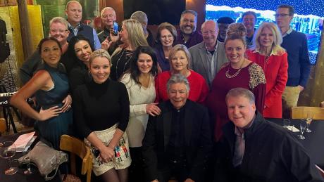 Del Velasquez, bottom row, second from left, surrounded by the Downtown San Angelo, Inc. board of directors at his surprise retirement party on Dec. 5, 2023.