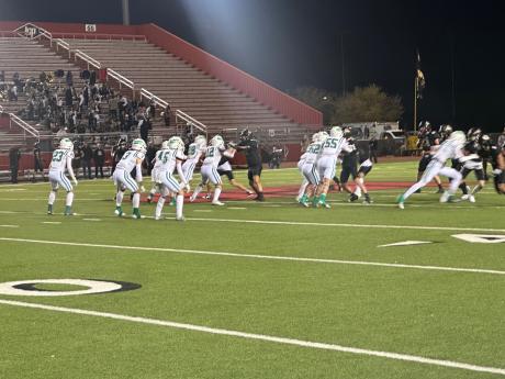 Wall Hawks vs the Canadian Wildcats in the Quarterfinal round of the Texas High School Football Playoffs on Dec. 1, 2023.