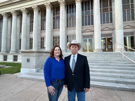 Thomas & Angela Bigham at TGC Courthouse (LIVE Photo Yantis Green)