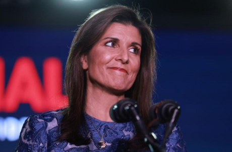 Nikki Haley in Concord NH Tuesday (Courtesy Forbes)