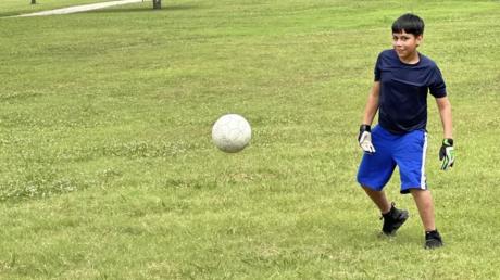 Kevin Briones Playing Soccer