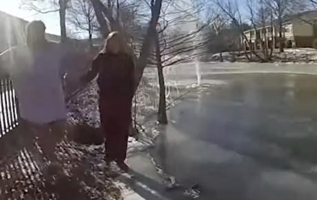 Screen Grab from Youtube Police Cam Video