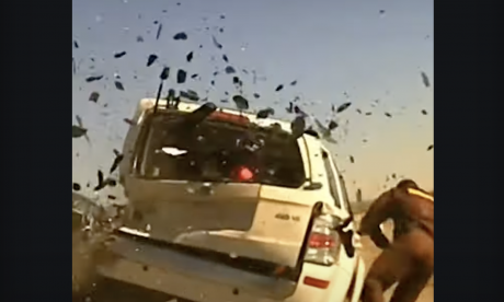 Screen Grab from Police Cam Footage