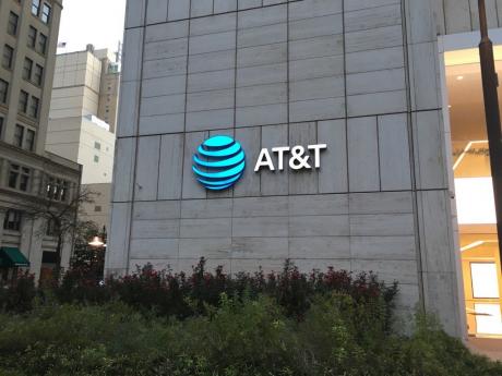 New AT&T logo in Dallas, TX