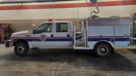 A Type 6 Brush Fire truck at the San Angelo Fire Department. The department has three brush fire trucks, two Type 6 and one larger Type 3 trucks. This truck's sister was deployed to the Pandhandle fires on Friday, Feb. 23, 2024.
