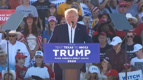 President Donald Trump campaigns in Waco in March 2023