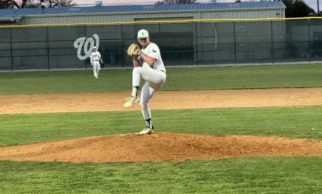 Wall's Matthew Steen on the mound for the Hawks