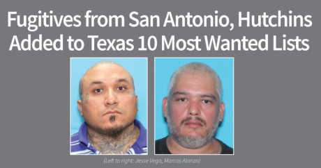 Vega and Alonzo Most Wanted Fugitives Courtesy DPS