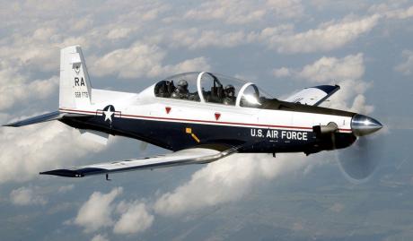 The Beechcraft T-6 Texan II is a single-engine turboprop aircraft used to train student-pilots.
