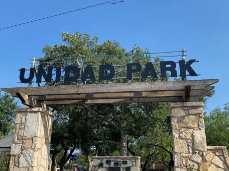 Unidad Park is the location of the first splash pad.