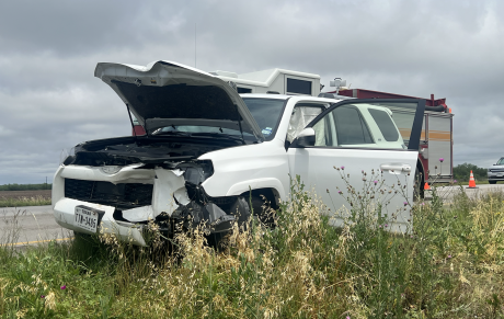 Crash on US 87 Between a 4-Runner and a Deer