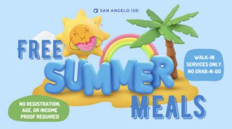 San Angelo ISD 2024 Summer Meal Program