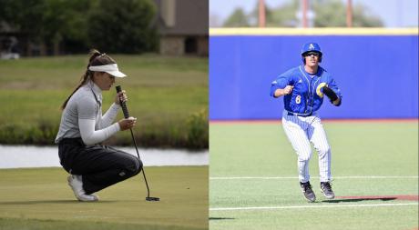 Angelo State's Laura Klimova and Rance Rosas