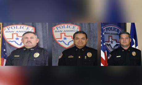 Former Chief Frank Carter (Left), Lt. Mike Hernandez (Middle), Assistant Chief David Howard (Right)