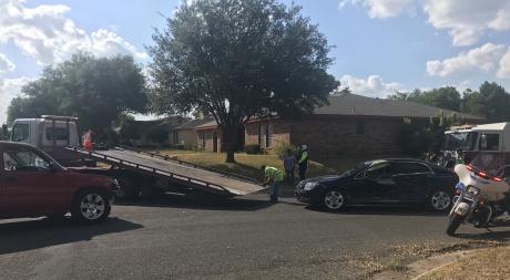 A two-vehicle crash in a residential neighborhood resulted in one man being taken to the hospital about 5 p.m. Friday, July 19.
