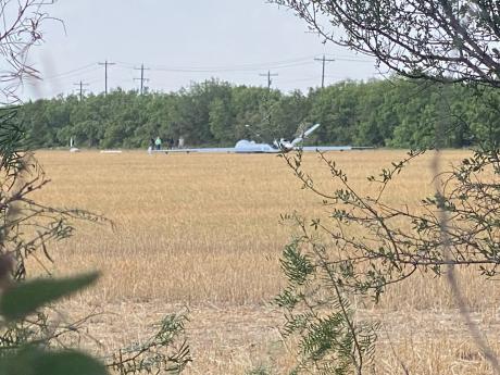 Border Patrol Drone Crash Lands While Inbound to Mathis Field