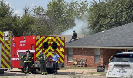 San Angelo Fire Fighters responded a structure fire near the intersection of W Beauregard Ave and Clark Drive