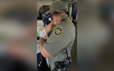 A woman who had been reported missing in Michigan was found walking barefoot with her baby on a ranch in South Texas by Border Patrol agents Saturday, July 6, 2024.