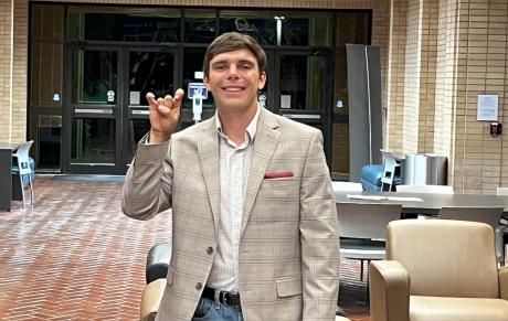 Joe Chaney of Daphne, Alabama, a senior political science major at Angelo State University, has been selected for the ASU Department of Political Science and Philosophy's 2024 Government and Public Service Internship Program in Washington, D.C.