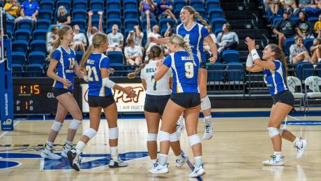 The Angelo State University volleyball team was picked to finish in third place in the Lone Star Conference preseason poll that was released Monday.