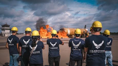 Goodfellow AFB Hosts Air Force Career Day for Potential Recruits
