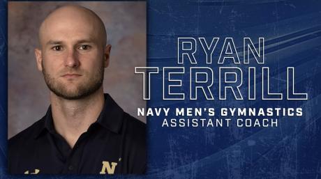 Former San Angelo Central gymnastics standout Ryan Terrill was recently named the assistant coach for the United States Naval Academy men’s gymnastics team.