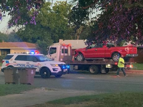 Crash at Campus and W Beauregard on Sept 26, 2024.