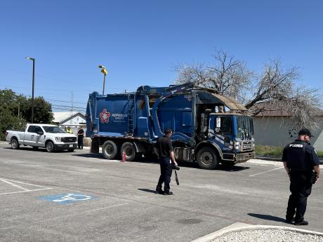 Garbage Truck Fire Investigated at Pulliam Street
