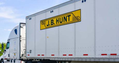 This photograph is from a Sept. 28, 2021 article in the Sam M. Walton College of Business journal that features J.B. Hunt. Researcher Joseph Sinay was quoted on the "Be Epic Podcast," saying that deregulation allowed companies like J.B. Hunt to compete by innovating with a standardized fleet and driver employment system.