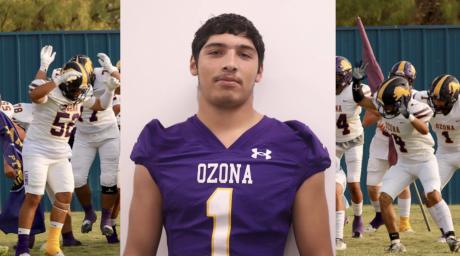 Ozona running back Christian Villarreal was named the Class 2A Built Ford Tough Player of the Week after rushing for 361 yards and 6 touchdowns on 20 carries in a win over McCamey.