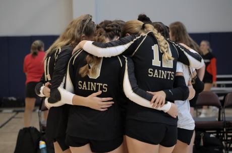 The Angelo Saints Homeschool volleyball team has had a memorable season in 2024 despite a roster with only eight players and no gym to call their own.