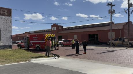 A man riding a bicycle was struck by a vehicle near downtown at about noon Tuesday, Oct. 29, 2024.