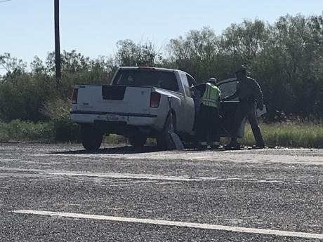 A two-vehicle crash on U.S. Highway 67 resulted in three people being taken to the hospital Thursday morning.