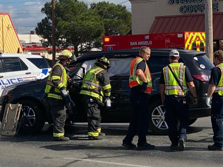 Firefighters Use Jaws of Life in Crash on Sherwood Way